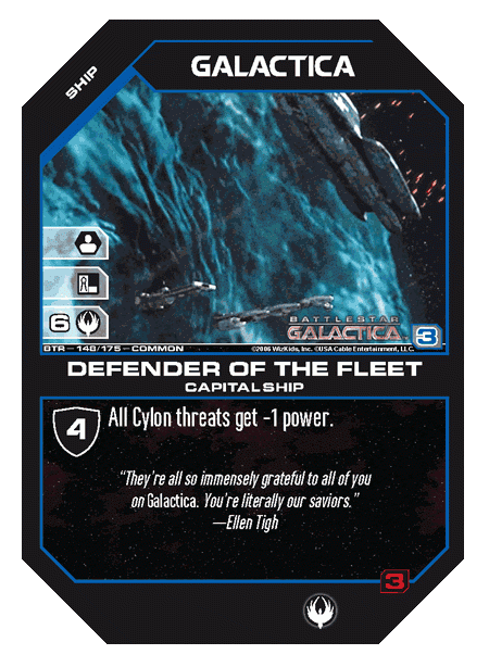 Galactica, Defender of the Fleet